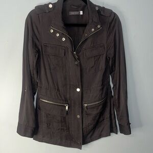 Mint Velvet Womens Grey Soft Utility Jacket Lightweight Size US 8 UK 12